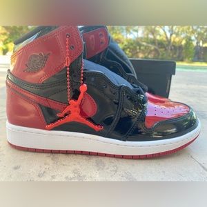 1985 Air Jordan 1 Retro High OG GS Patent Bred “Family”